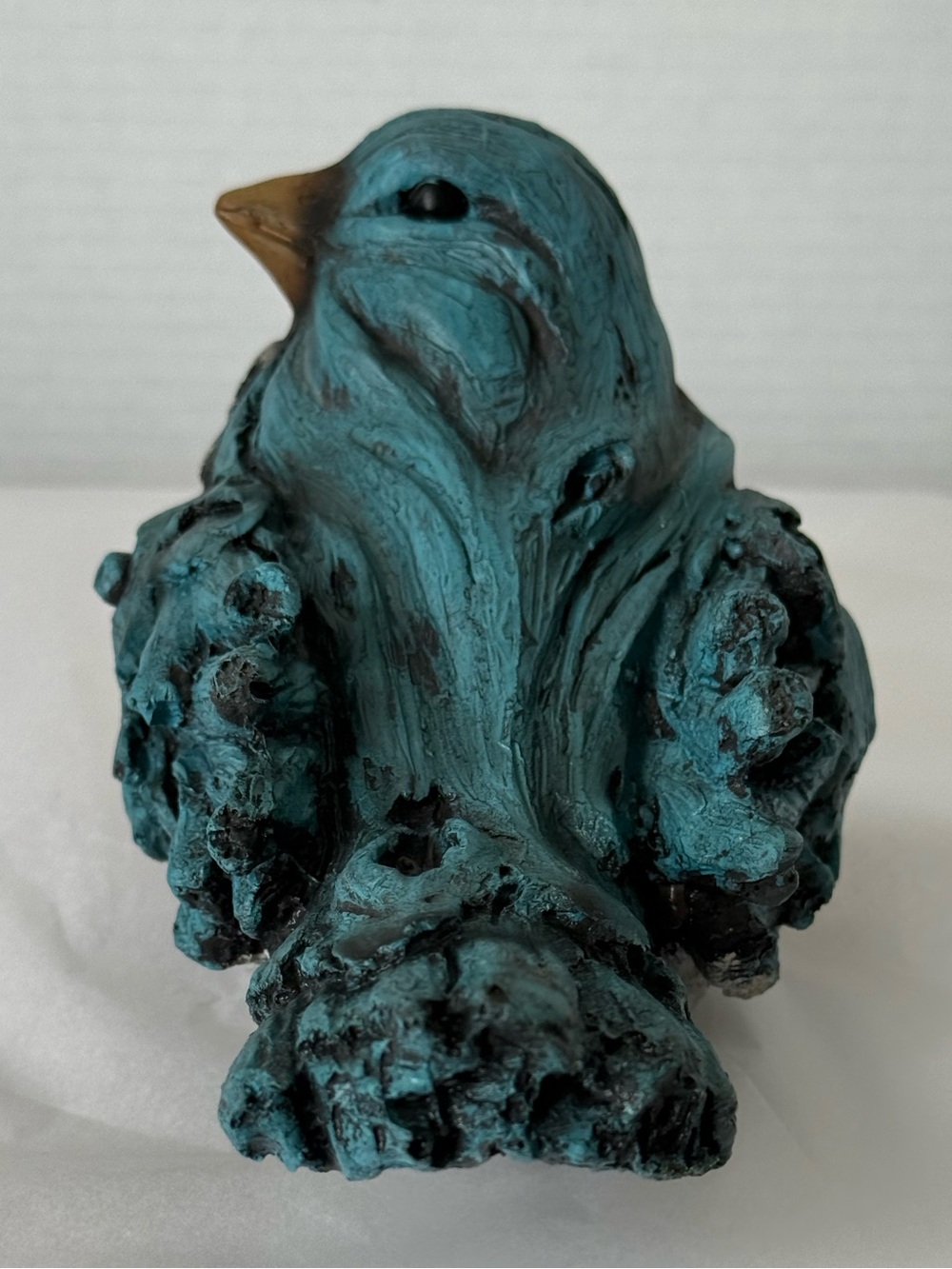 Resin Blue and Grey Bird Figurine for Indoor or Outdoor Use - Picture 6 of 7